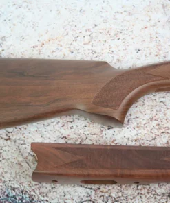 Beretta 687 12g Sporting Wood set #711  Reduced in length by 1/2"  1 1/2" x 2 3/8"  Schnable Style forend  Matte Poly Urethane finish  Grade:Standard